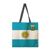 Ladies Football National Team Reusable Shopping Tote Bag Shoulder Handbag Polyester Medium Size Fashionable Eco-friendly main image 3
