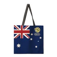 Ladies Football National Team Reusable Shopping Tote Bag Shoulder Handbag Polyester Medium Size Fashionable Eco-friendly sku image 4