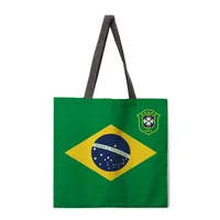 Ladies Football National Team Reusable Shopping Tote Bag Shoulder Handbag Polyester Medium Size Fashionable Eco-friendly main image 5