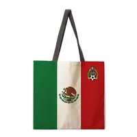 Ladies Football National Team Reusable Shopping Tote Bag Shoulder Handbag Polyester Medium Size Fashionable Eco-friendly sku image 10