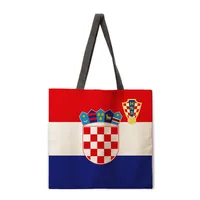 Ladies Football National Team Reusable Shopping Tote Bag Shoulder Handbag Polyester Medium Size Fashionable Eco-friendly sku image 11