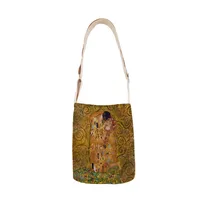 Classic Canvas Shoulder Bag Mini Casual Women's Crossbody Bag Small Diagonal Bag Printed Oil Painting Tote Bag For Hiking sku image 5