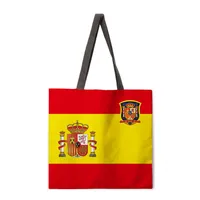 Ladies Football National Team Reusable Shopping Tote Bag Shoulder Handbag Polyester Medium Size Fashionable Eco-friendly sku image 14