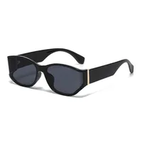 Retro High-End Cat Eye Sunglasses UV Protection Round Face Suitable Fashionable Travel Driving Unisex Square Frame Sun Glasses main image 4
