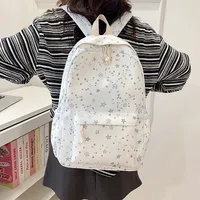 Casual New Style Star Backpack Women's Double Shoulder Bag Fresh Artistic Middle School Elementary School Student Bag main image 2