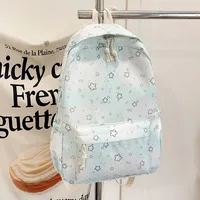 Casual New Style Star Backpack Women's Double Shoulder Bag Fresh Artistic Middle School Elementary School Student Bag sku image 1