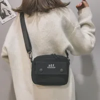 New Style Canvas Student Bag Women's Crossbody Shoulder Bag Simple Quality Fresh Sweet Fashion Small Bags Leisure Travel main image 3