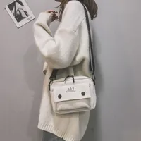 New Style Canvas Student Bag Women's Crossbody Shoulder Bag Simple Quality Fresh Sweet Fashion Small Bags Leisure Travel main image 5