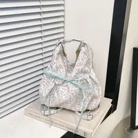 New Style Large Capacity Floral Bucket Bag Women's Handbag Commuter Tote Crossbody Bag Nylon Material Street Style Fashion main image 3