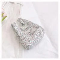 New Style Large Capacity Floral Bucket Bag Women's Handbag Commuter Tote Crossbody Bag Nylon Material Street Style Fashion sku image 2