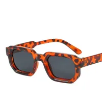 Square Small Frame Sunglasses Fashionable Retro  Style Personality Sun Glasses Unisex Travel Fishing Sunscreen sku image 9