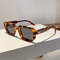 Square Small Frame Sunglasses Fashionable Retro  Style Personality Sun Glasses Unisex Travel Fishing Sunscreen main image 4