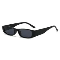 Retro  Square Sunglasses Unisex Fashionable Street Snap Small Frame Optical Glasses For Men And Women sku image 2