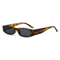Retro  Square Sunglasses Unisex Fashionable Street Snap Small Frame Optical Glasses For Men And Women sku image 6