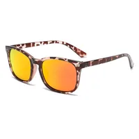 Square Full Frame UV Protection Sunglasses For Men And Women Leopard Pattern Fashionable High-End Sun Glasses Black PC Material main image 1