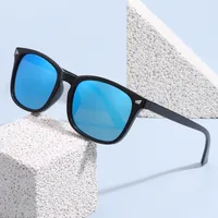 Square Full Frame UV Protection Sunglasses For Men And Women Leopard Pattern Fashionable High-End Sun Glasses Black PC Material main image 3