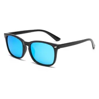 Square Full Frame UV Protection Sunglasses For Men And Women Leopard Pattern Fashionable High-End Sun Glasses Black PC Material sku image 1
