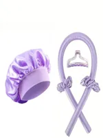No-Heat Foam Hair Curlers Sleep Lazy Person Tool Easy Shape With Elastic Band Geometric Pattern Resin Hair Accessories For Women main image 5