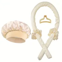 No-Heat Foam Hair Curlers Sleep Lazy Person Tool Easy Shape With Elastic Band Geometric Pattern Resin Hair Accessories For Women main image 8