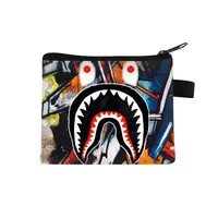 New Shark Trendy Children Coin Purse Primary School Student Mini Bag Boys And Girls Cartoon Storage Bag Sweet Style Lightweight Breathable main image 3