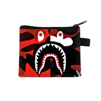 New Shark Trendy Children Coin Purse Primary School Student Mini Bag Boys And Girls Cartoon Storage Bag Sweet Style Lightweight Breathable main image 4