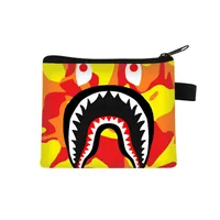 New Shark Trendy Children Coin Purse Primary School Student Mini Bag Boys And Girls Cartoon Storage Bag Sweet Style Lightweight Breathable sku image 8