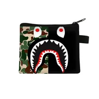 New Shark Trendy Children Coin Purse Primary School Student Mini Bag Boys And Girls Cartoon Storage Bag Sweet Style Lightweight Breathable sku image 9