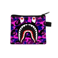 New Shark Trendy Children Coin Purse Primary School Student Mini Bag Boys And Girls Cartoon Storage Bag Sweet Style Lightweight Breathable sku image 10