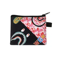 New Shark Trendy Children Coin Purse Primary School Student Mini Bag Boys And Girls Cartoon Storage Bag Sweet Style Lightweight Breathable sku image 16