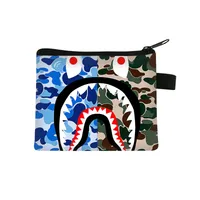 New Shark Trendy Children Coin Purse Primary School Student Mini Bag Boys And Girls Cartoon Storage Bag Sweet Style Lightweight Breathable sku image 17