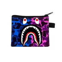 New Shark Trendy Children Coin Purse Primary School Student Mini Bag Boys And Girls Cartoon Storage Bag Sweet Style Lightweight Breathable sku image 18
