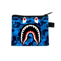 New Shark Trendy Children Coin Purse Primary School Student Mini Bag Boys And Girls Cartoon Storage Bag Sweet Style Lightweight Breathable sku image 19