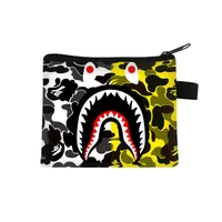 New Shark Trendy Children Coin Purse Primary School Student Mini Bag Boys And Girls Cartoon Storage Bag Sweet Style Lightweight Breathable sku image 20