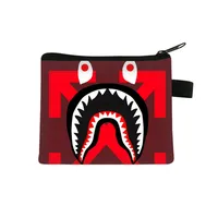 New Shark Trendy Children Coin Purse Primary School Student Mini Bag Boys And Girls Cartoon Storage Bag Sweet Style Lightweight Breathable sku image 24