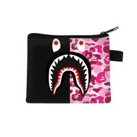 New Shark Trendy Children Coin Purse Primary School Student Mini Bag Boys And Girls Cartoon Storage Bag Sweet Style Lightweight Breathable sku image 27