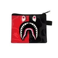 New Shark Trendy Children Coin Purse Primary School Student Mini Bag Boys And Girls Cartoon Storage Bag Sweet Style Lightweight Breathable sku image 28