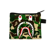 New Shark Trendy Children Coin Purse Primary School Student Mini Bag Boys And Girls Cartoon Storage Bag Sweet Style Lightweight Breathable sku image 32