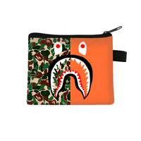 New Shark Trendy Children Coin Purse Primary School Student Mini Bag Boys And Girls Cartoon Storage Bag Sweet Style Lightweight Breathable sku image 33