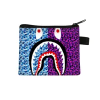 New Shark Trendy Children Coin Purse Primary School Student Mini Bag Boys And Girls Cartoon Storage Bag Sweet Style Lightweight Breathable sku image 34