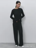 Fashionable Long Open Cardigan Short Skirt Set Women's Strap Vest Three-piece Casual Streetwear Loose Fit Modal Fabric sku image 18
