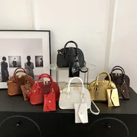 Elegant Shell-Shaped Handbag Women's Crossbody Shoulder Bag  Spring Crocodile Pattern High Quality Textured Mother And Child Bag main image 1