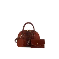 Elegant Shell-Shaped Handbag Women's Crossbody Shoulder Bag  Spring Crocodile Pattern High Quality Textured Mother And Child Bag main image 5