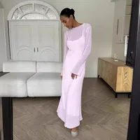 Women's Knitted Hollow Long Dress + Vest Dress Set Soft Knitted Cover Up Casual Long Sleeve Holiday Style Family Gathering Date Tea Party main image 1