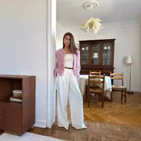 Elegant Tassel Detail Fashion Set Women's Long Sleeve Mini Skirt Casual Outfit New Style Autumn Winter New Arrival main image 4