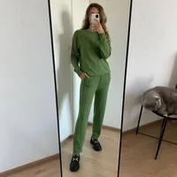 Loose Round Neck Sweater Set Women's Autumn Winter New Style Casual Knitted Outfit Comfortable Long Sleeve Pure Color Fashion main image 4