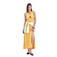 Elegant Long Sleeveless Warm Dress Autumn Winter European Style Fashion Casual High Quality Fabric Comfortable Fit Women's Dress main image 5