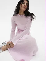 Women's Knitted Hollow Long Dress + Vest Dress Set Soft Knitted Cover Up Casual Long Sleeve Holiday Style Family Gathering Date Tea Party sku image 5