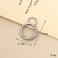 Zinc Alloy Lobster Clasp Keychain Jewelry DIY Handcrafted Accessories sku image 48