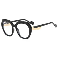 Fashionable Color Block Sunscreen Sunglasses For Women Casual Elegant Style Blue Light Blocking All Seasons Suitable Square Frame main image 3