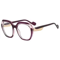 Fashionable Color Block Sunscreen Sunglasses For Women Casual Elegant Style Blue Light Blocking All Seasons Suitable Square Frame main image 4